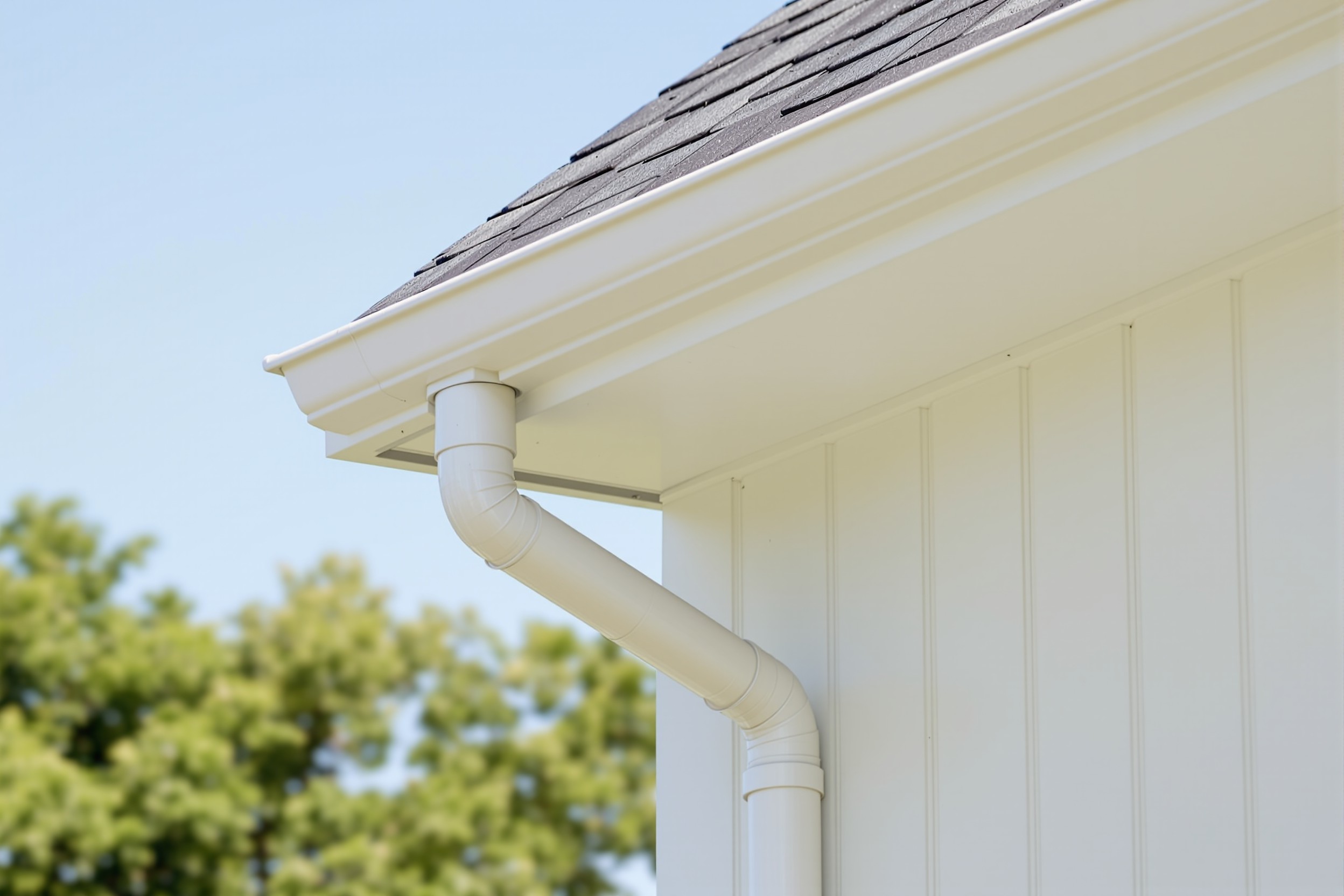 Vinyl seamless rain gutter